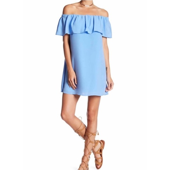 French Connection Off Shoulder Mini Dress Size XS - Picture 1 of 4